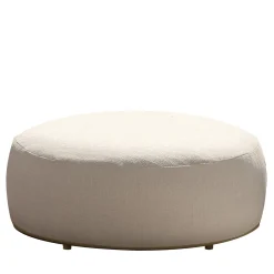 Talenti Other Outdoor Furniture<Scacco Round White Pouf by Ludovica & Roberto Palomba