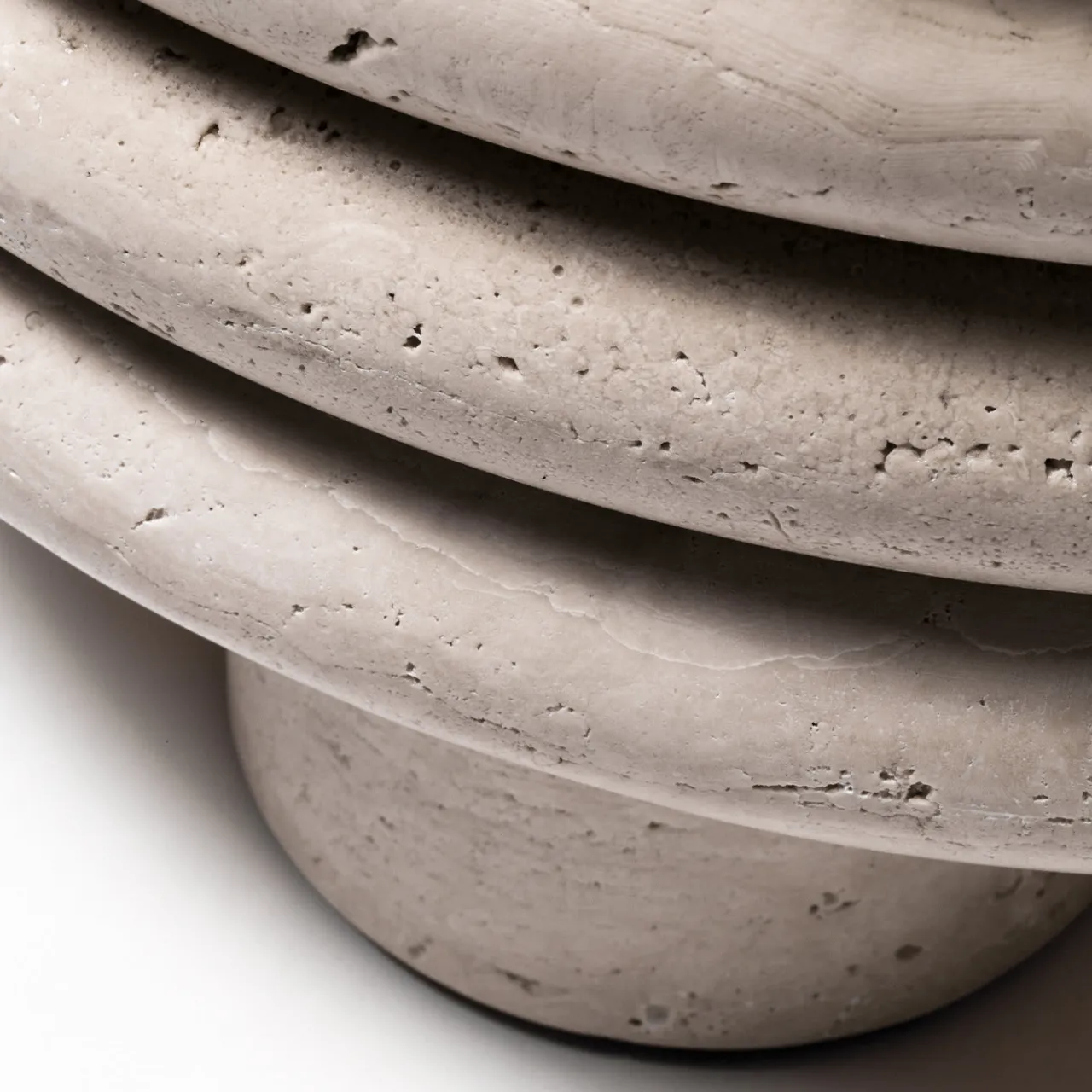 Giobagnara Stools<Scala Travertine Stool