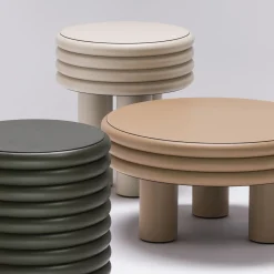 Giobagnara Side Tables<Scala White Tall Round Side Table