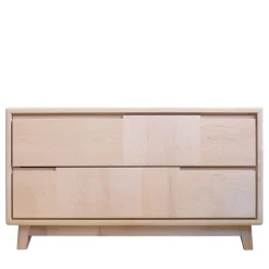 Ebanisteria Roberto Gambella Dressers<Scandinavian-Style 2-Drawer Maple Dresser