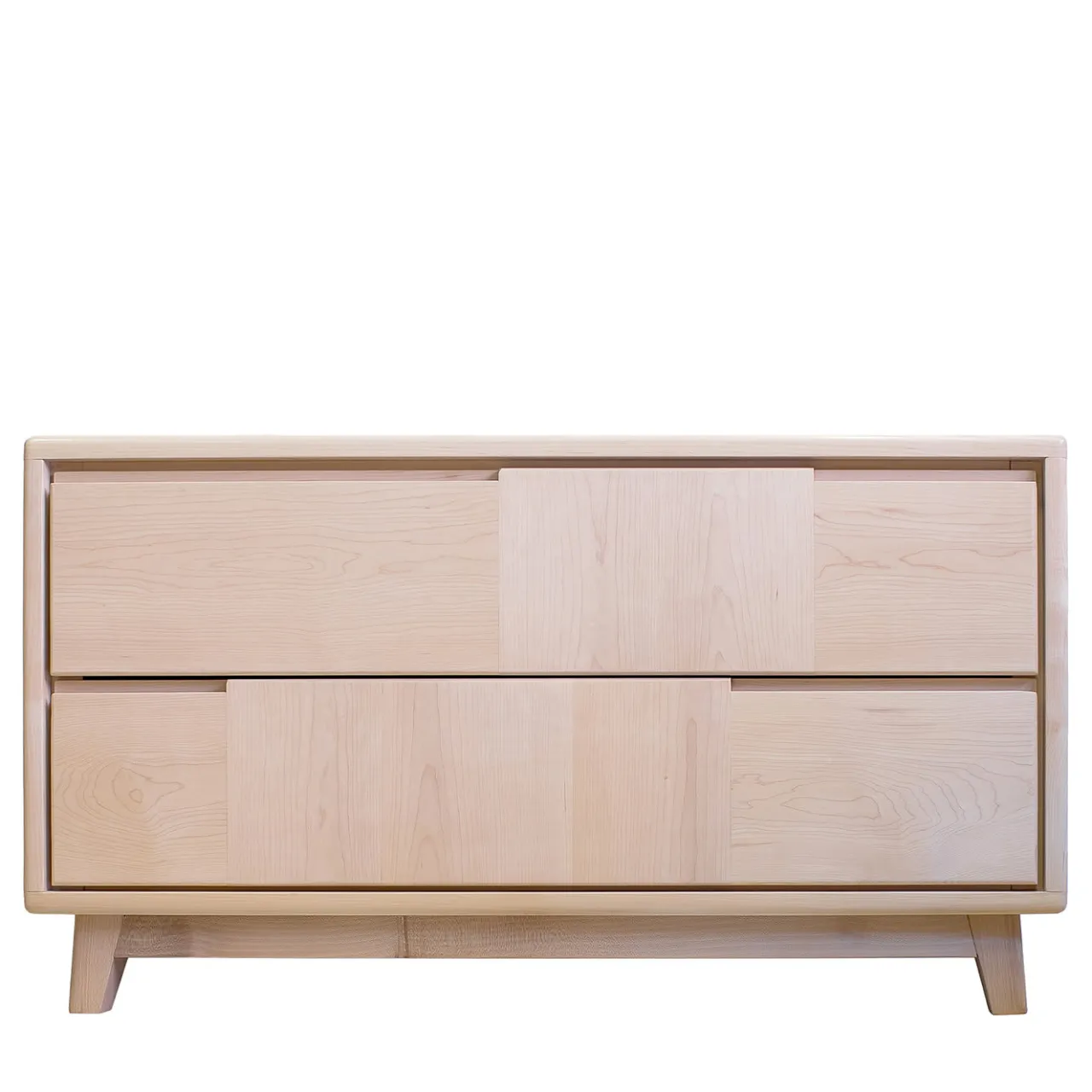 Ebanisteria Roberto Gambella Dressers<Scandinavian-Style 2-Drawer Maple Dresser