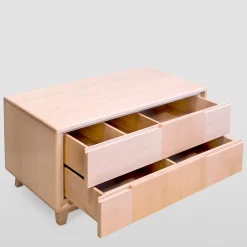 Ebanisteria Roberto Gambella Dressers<Scandinavian-Style 2-Drawer Maple Dresser