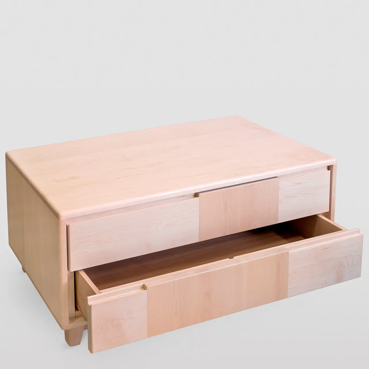Ebanisteria Roberto Gambella Dressers<Scandinavian-Style 2-Drawer Maple Dresser