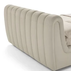 Franco Ferri Beds<Scervino 1909 White Leather Bed with Storage Option