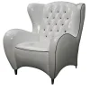 VGnewtrend Armchairs<Schinke White & Black Armchair