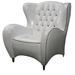 VGnewtrend Armchairs<Schinke White & Black Armchair