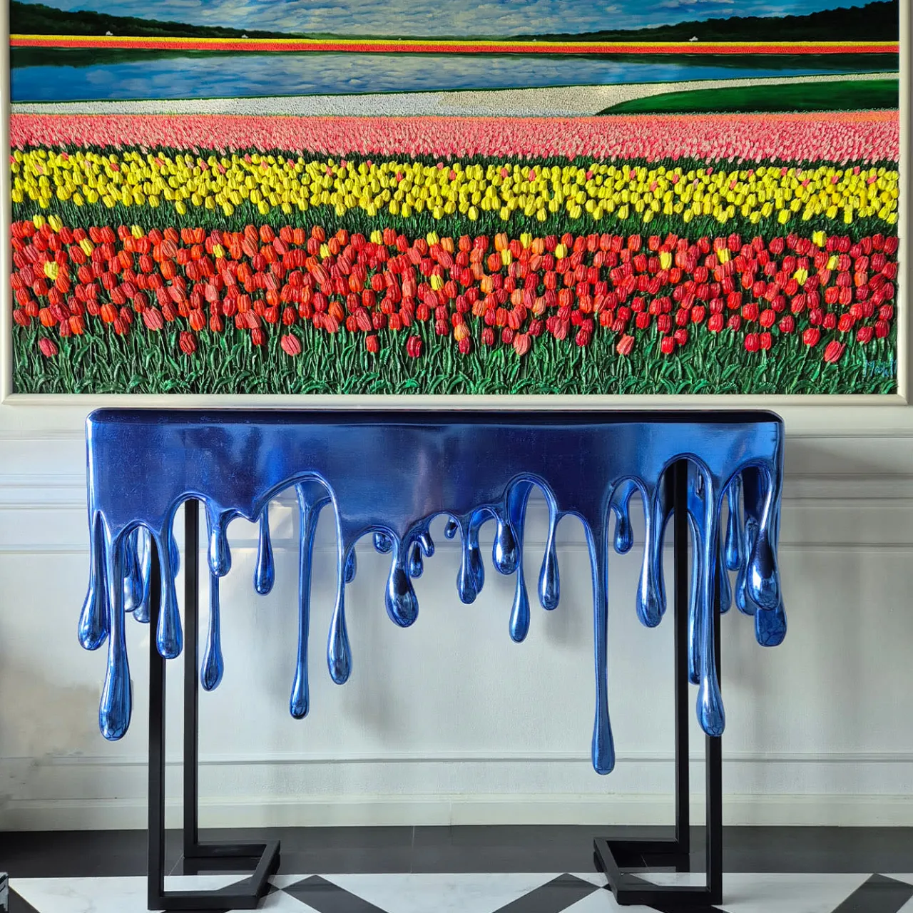 Sergio Villa Consoles<Sea Drops Console by Carlo Rampazzi