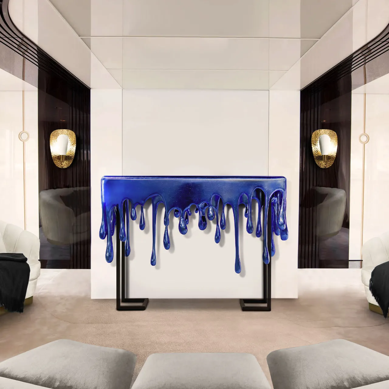 Sergio Villa Consoles<Sea Drops Console by Carlo Rampazzi