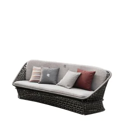 Giorgio Collection Outdoor Sofas & Benches<2-seater Black Outdoor fabric Sofa