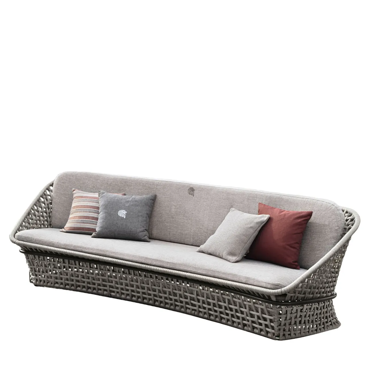 Giorgio Collection Outdoor Sofas & Benches<4-seater Gray Outdoor fabric Sofa