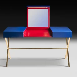VGnewtrend Vanities<Secret 3 Blue and Red Vanity Desk