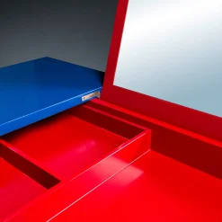 VGnewtrend Vanities<Secret 3 Blue and Red Vanity Desk