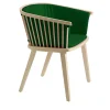 Colé Chairs<Secreto Natural Beech Wood Green Dining Chair