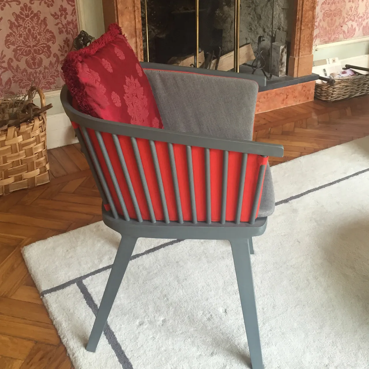 Colé Chairs<Secreto Orange and Grey Armchair