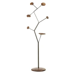 Durame Coat Stands<Seed Brown Metal and Wood Coat Stand