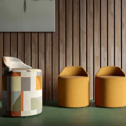 Tato Ottomans & Poufs<Sella Low Orange Pouf