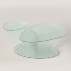 Edizione Limitata by Simone Fanciullacci Coffee Tables<Selva V2 Frosted Glass Coffee Table