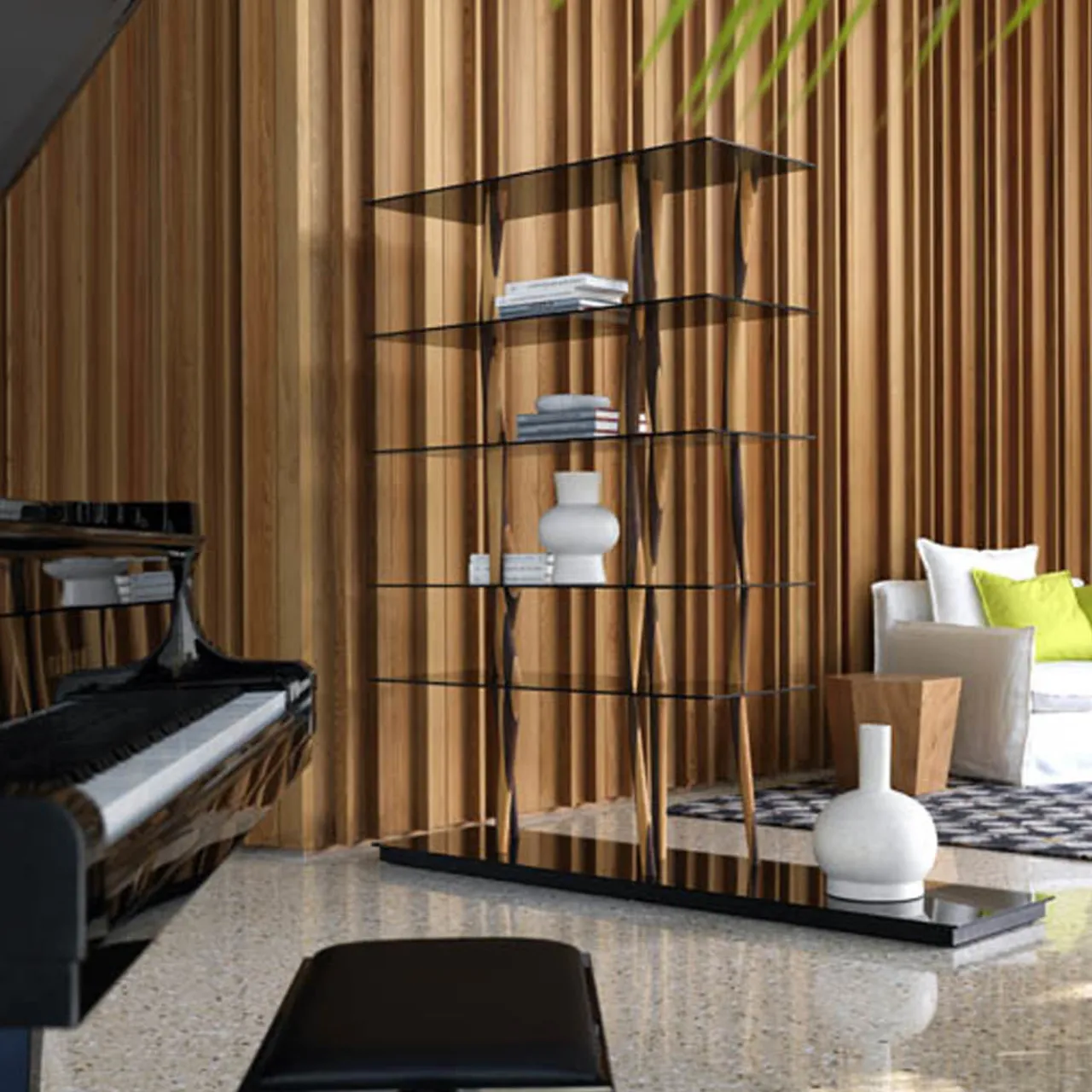 Horm Bookcases<Sendai Glass Bookcase by Toyo Ito