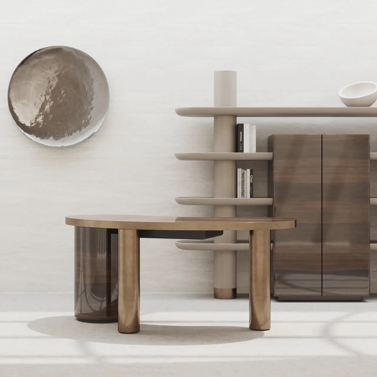 Ultramobili Desk & Writing Tables<Seneca Asymmetrical Desk
