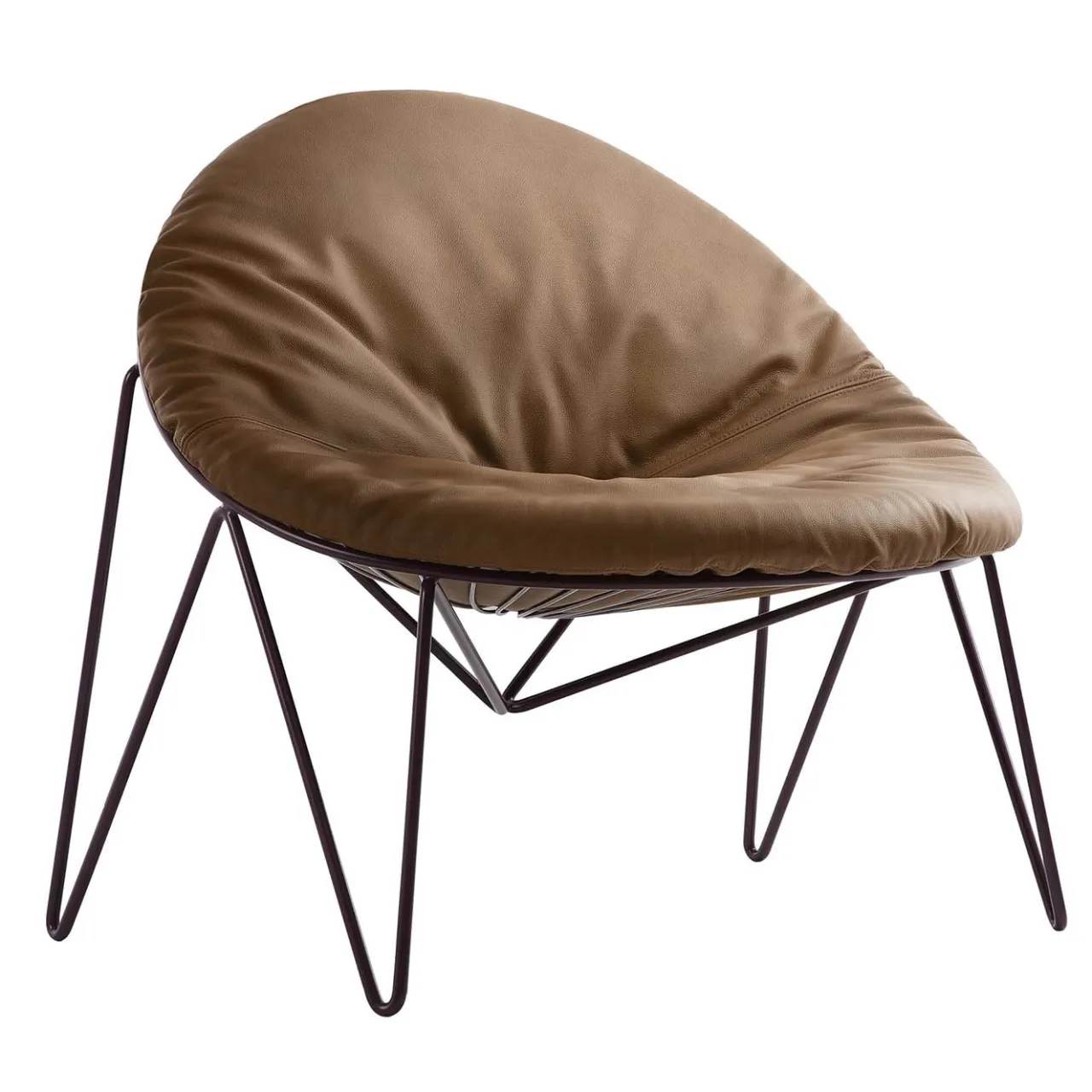 Da A Lounge Chairs<Sen-Su Lounge Armchair with Leather Cushion