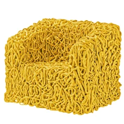Meritalia Armchairs<Senzafine Yellow Resin Armchair by Gaetano Pesce