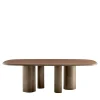 Morica Design Dining Tables<Sequoia Table in Oxidized Bronze and Canaletto Walnut