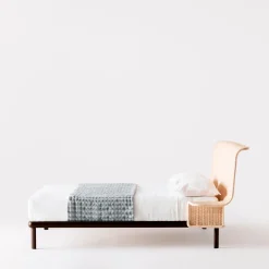 Lispi Beds<Serafino Iron & Wicker Double Bed by Mario Scairato