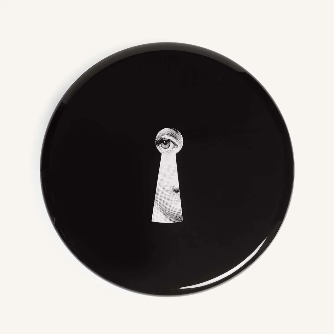 Fornasetti Stools<Serratura Black Stool