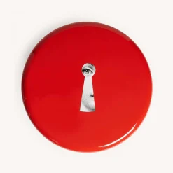 Fornasetti Stools<Serratura Red Stool
