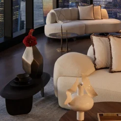 Lithea Coffee Tables<Sesi A Brown Low Coffee Table in Pietra Pece by Martinelli Venezia Studio