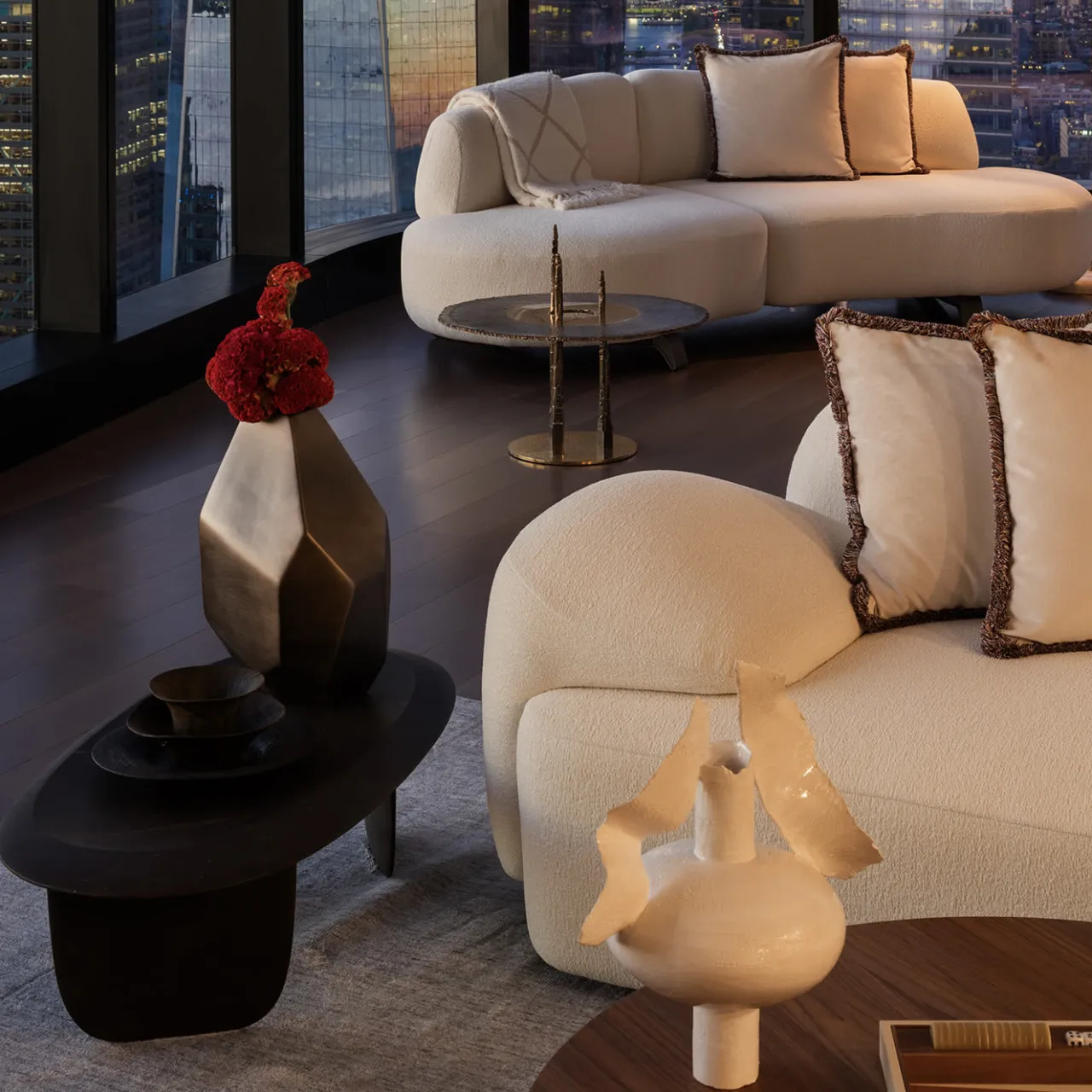 Lithea Coffee Tables<Sesi A Brown Low Coffee Table in Pietra Pece by Martinelli Venezia Studio