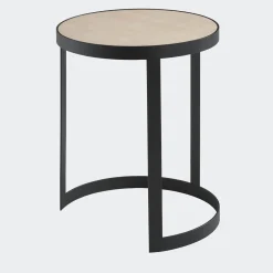 Mila Maurizi Side Tables<Set of 2 Bea Round Ash & Anthracite-Gray Side Tables