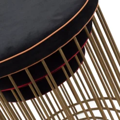 Bronzetto Stools<Set of 3 Brass Cage Stools