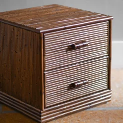 Molto Collectibles Nightstands<Set of 2 2-Drawer Bamboo Nightstands