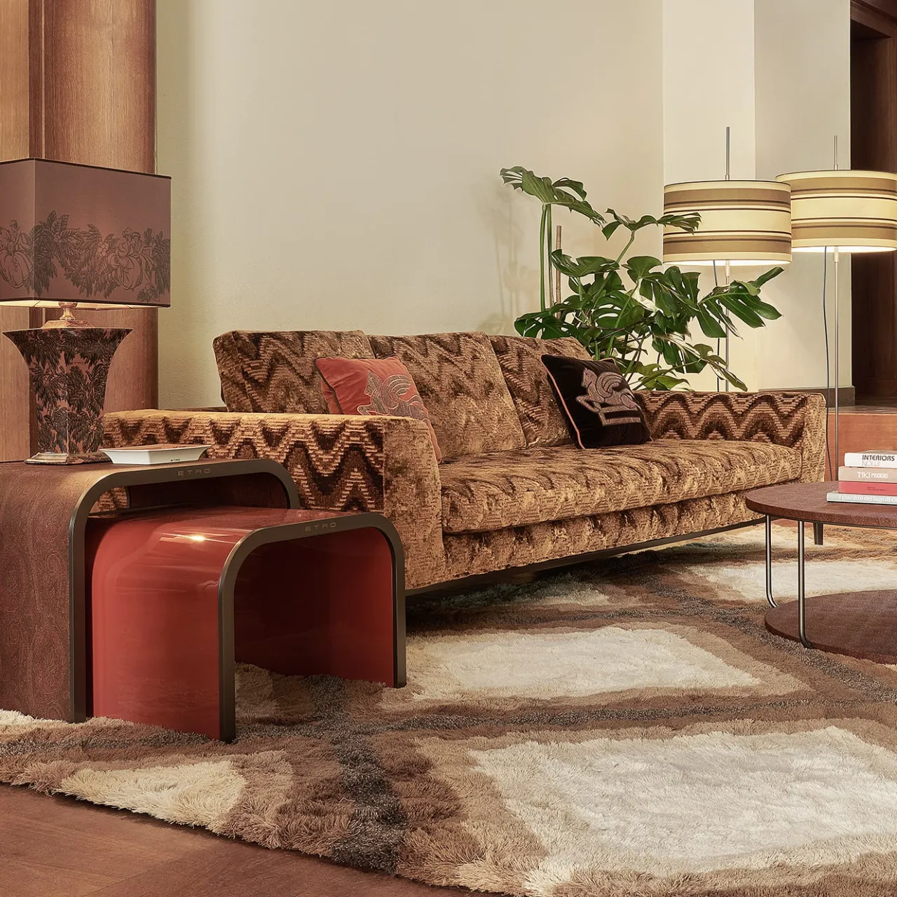ETRO Home Interiors Nesting Tables<Set of 2 Fly Over Side Tables