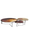 BAU Design Nesting Tables<Set of 3 Handpainted Rust Coffee Tables