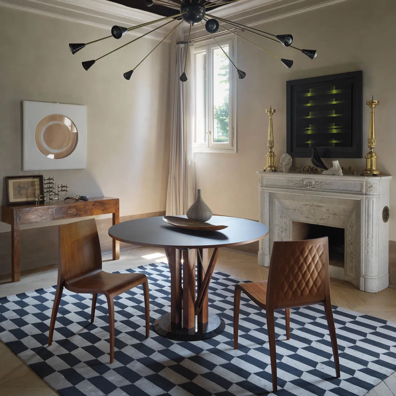 Horm Chairs<Set of 2 Ki Wood Chairs by Mario Bellini