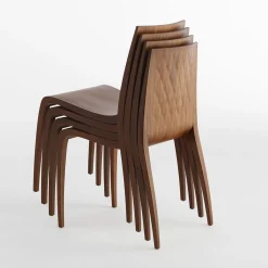 Horm Chairs<Set of 2 Ki Wood Chairs by Mario Bellini