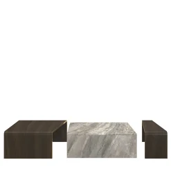 Morello Gianpaolo Nesting Tables<Set of 3 Marble & Wood Nesting Tables