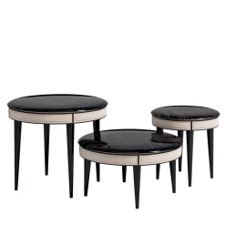 Volpi Nesting Tables<Set of 3 Nasting Tables in Ebony
