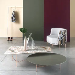 Sitia Nesting Tables<Set Of 2 Norvegia Marble And Green Fenix Lovers Nesting Tables