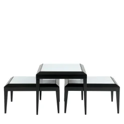 Zanaboni Nesting Tables<Set of 3 T143 Black Ebony & Estremoz Marble Nesting Tables