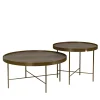 Domingo Salotti Nesting Tables<Set of 2 Tabbal Brown Round Coffee Tables