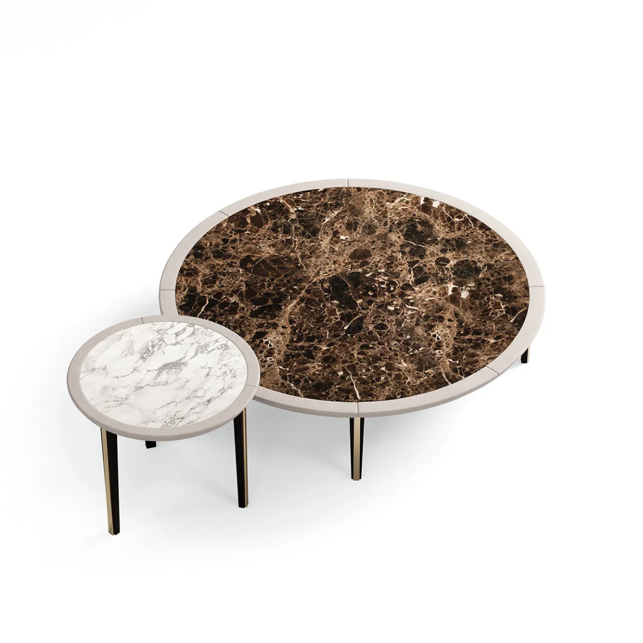 Volpi Nesting Tables<Set of Elan Side Table and Circle Coffee Table