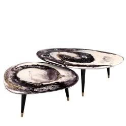 BAU Design Nesting Tables<Set of Two Amorfi Smoking Tables