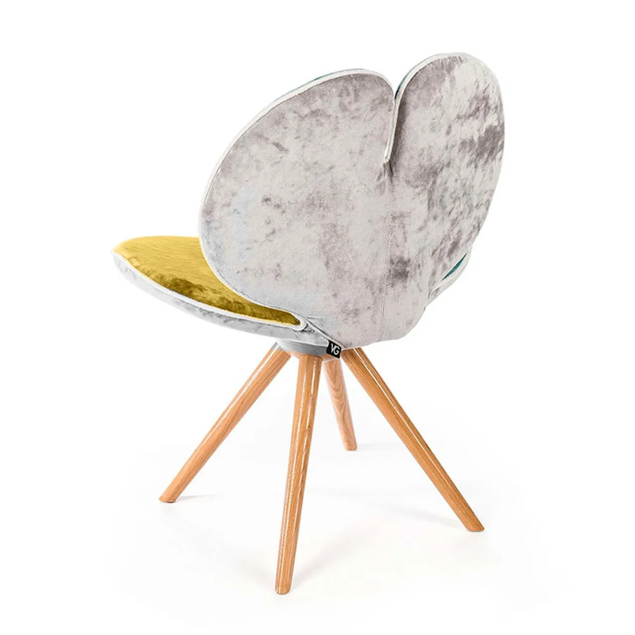 VGnewtrend Chairs<Set of Two Pansè Chairs in Yellow