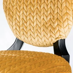 VGnewtrend Chairs<Set of Two Sophia Wood and Fabric Chairs