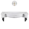 Veltha Outdoor Stone Design Other Outdoor Furniture<Sethra white marble outdoor basin