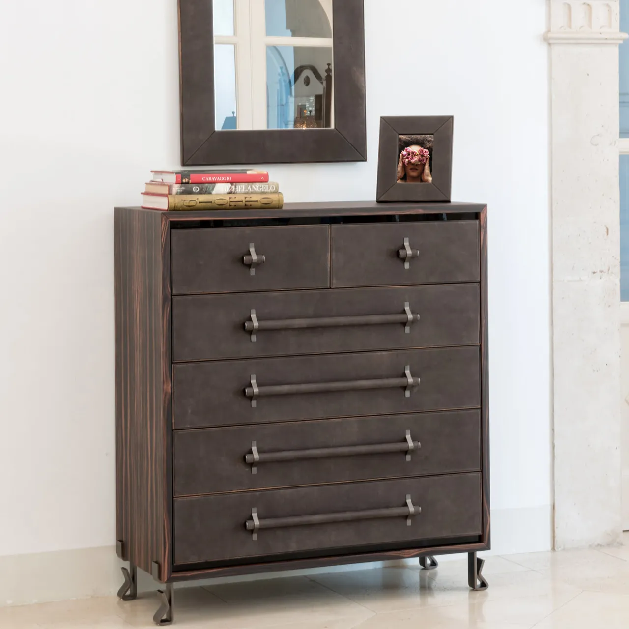 Disegnopiù Dressers<Settimo Ebony Chest of Drawers by Michael Schoeller