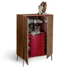 Alivar Bar Cabinets<Shake Walnut Bar Cabinet by Giuseppe Bavuso